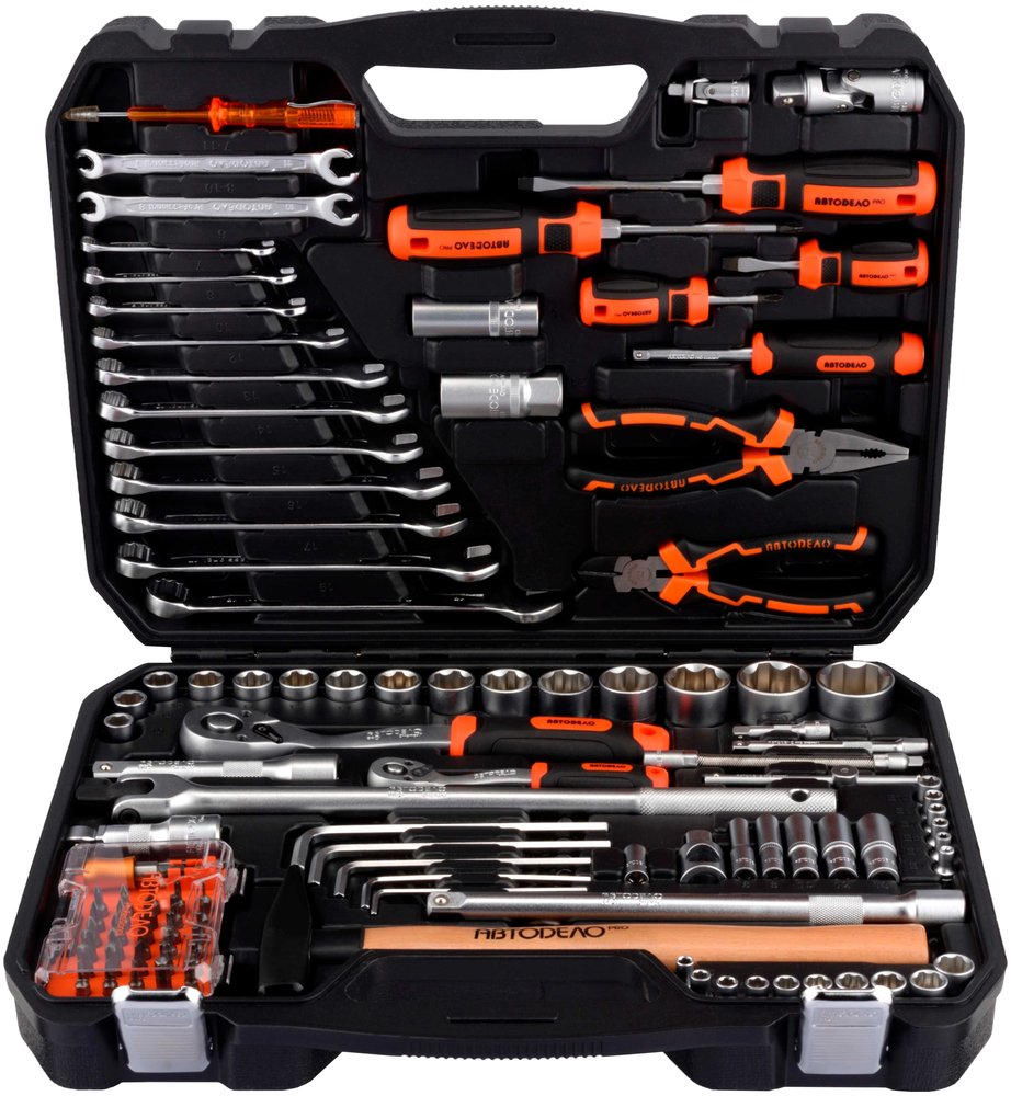 Набор инструмента АвтоDело PRO 1/2DR, 1/4DR 110 предметов 10245