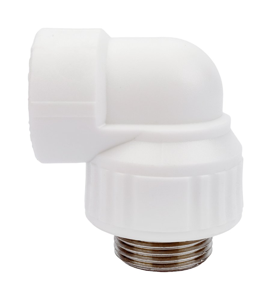 Комбинированный угольник VALFEX PP-R белый, 32х1 дюйма НР 10126032 127-0597