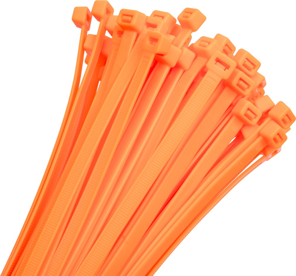 Кабельные стяжки FORTISFLEX КСС Float 8х370 оранж., 100 шт. 82028