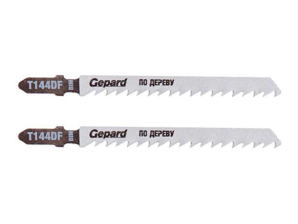 Пилка для электролобзика по дереву T144DF 2 шт Gepard GP0640-16