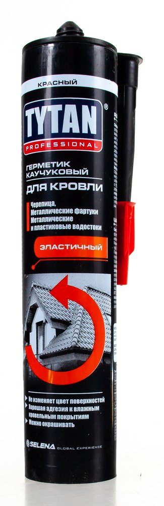 Каучуковый герметик для кровли Tytan PROFESSIONAL красный 310мл 91530 43027