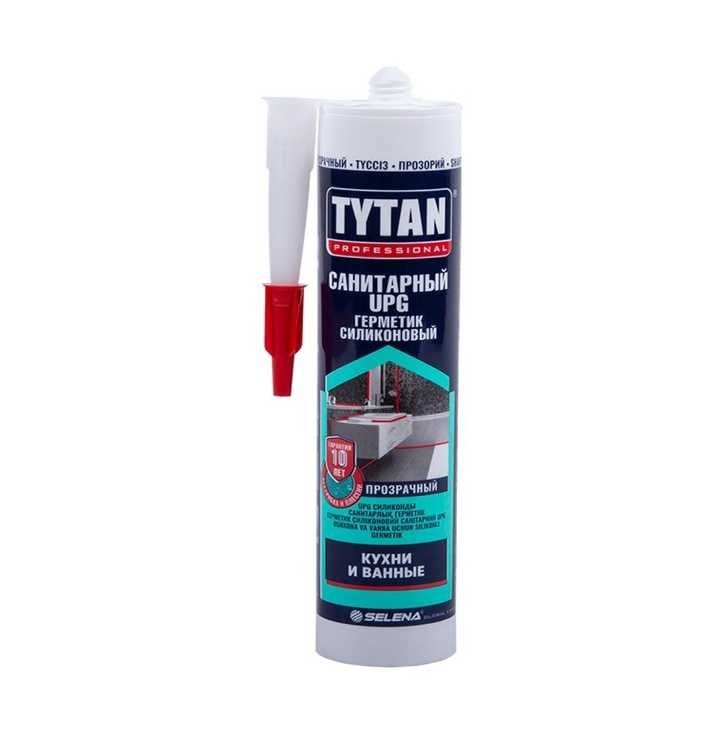 Силиконовый санитарный герметик TYTAN Professional UPG, 280 мл, прозрачный 229543