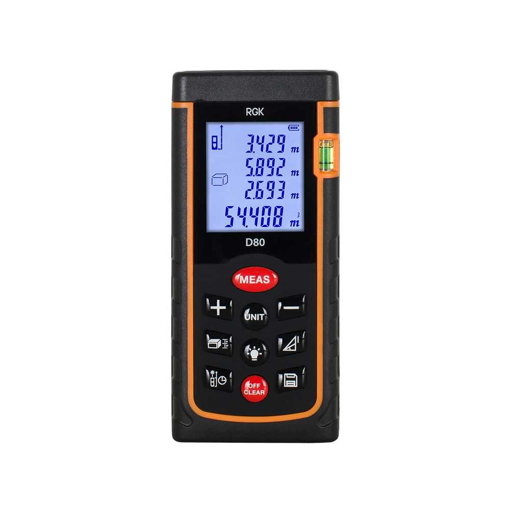 Лазерный дальномер RGK d80 с поверкой 755641