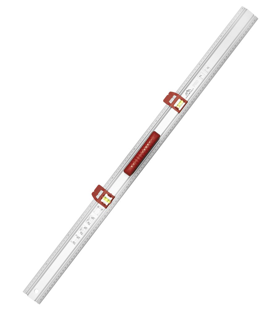 Линейка разметочная vertextools PROFI 100 см, ручка ABS, скользящие блоки с колбами 3046-18