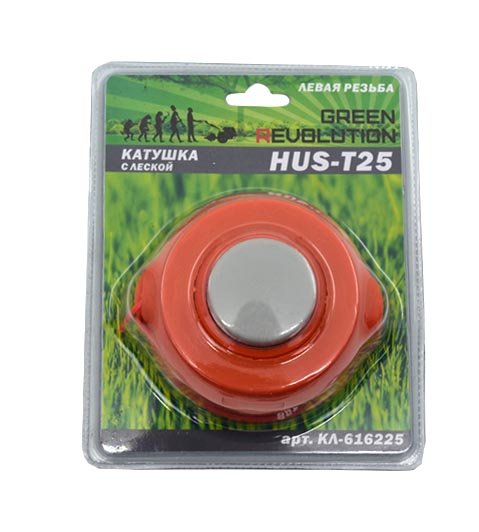 Головка триммерная аналог HUSQVARNA T25, для 128R GREEN REVOLUTION КЛ-616225
