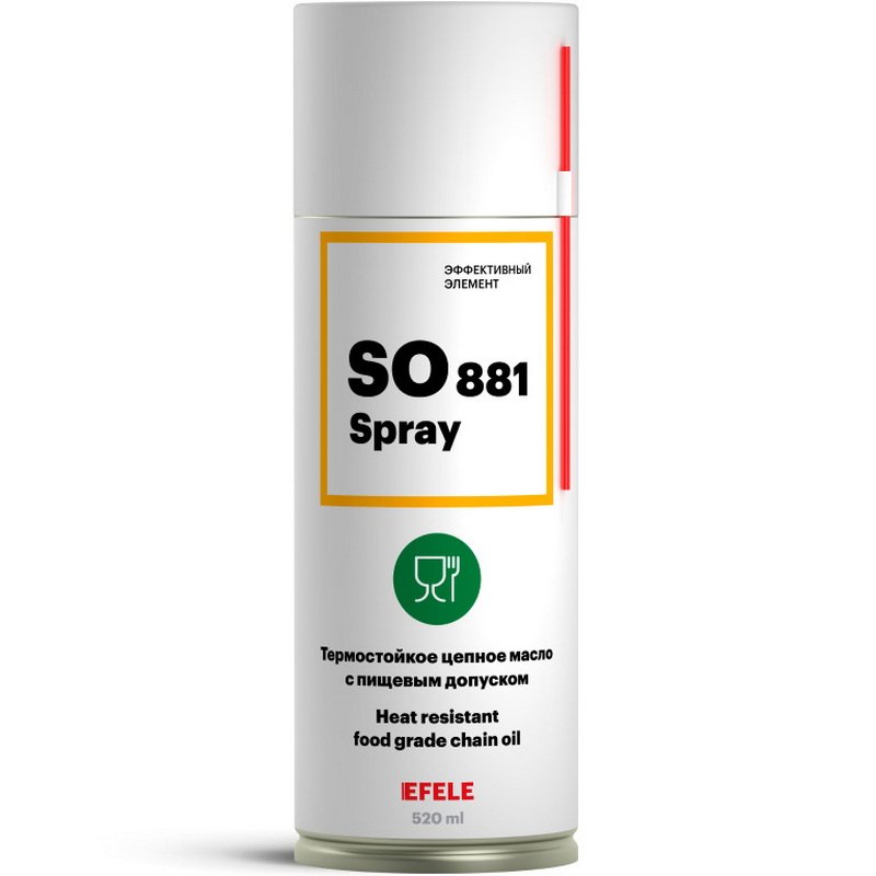 Цепное масло с пищевым допуском SO-881 Spray, 520 мл EFELE 0091341