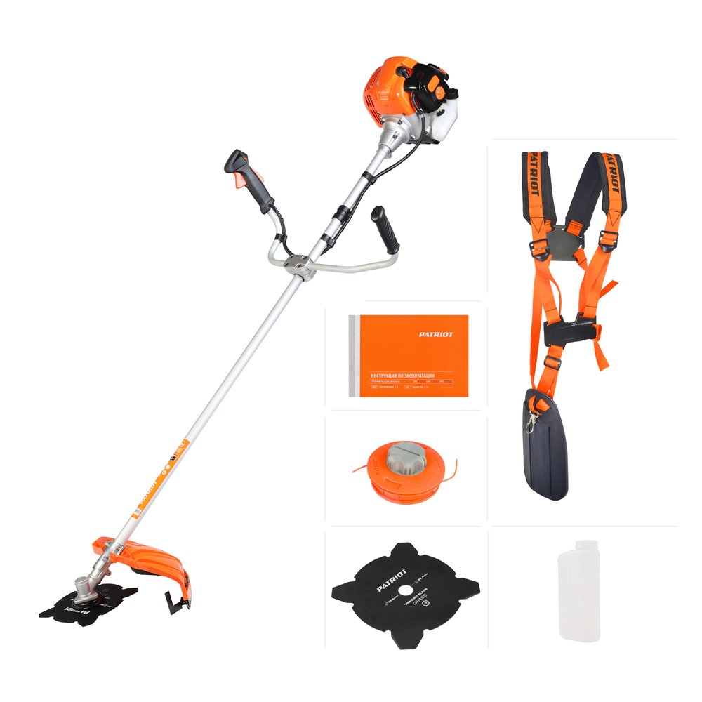 Бензиновый триммер PATRIOT 4555ES Country с неразборной штангой 250108045
