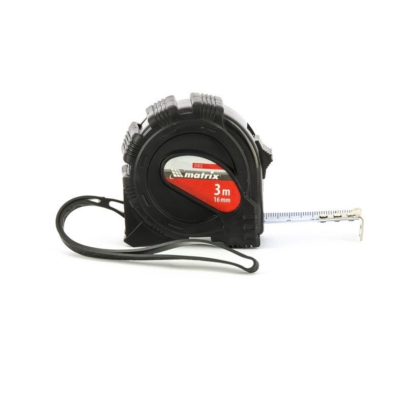 Рулетка 3 м х 16 мм Black MATRIX 31013