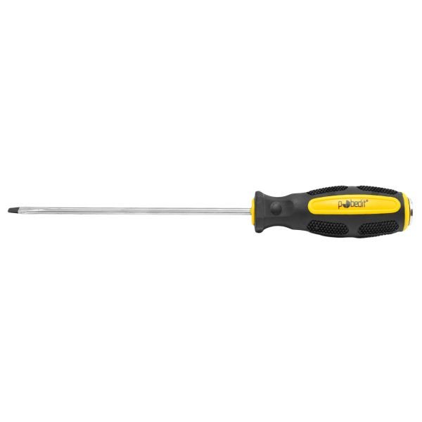 Отвертка шлицевая ударная Pobedit Expert Cr-V, SL4х150 мм 2567415