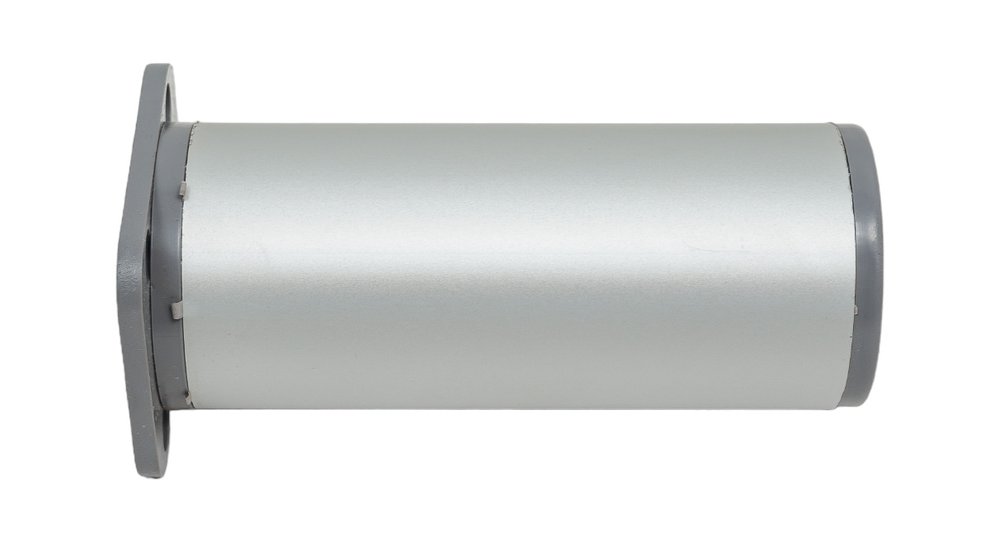 Ножка Tech-Krep алюминий, круглая, регулируемая, сверху, D40x100 мм, матовый хром - накл. 127772