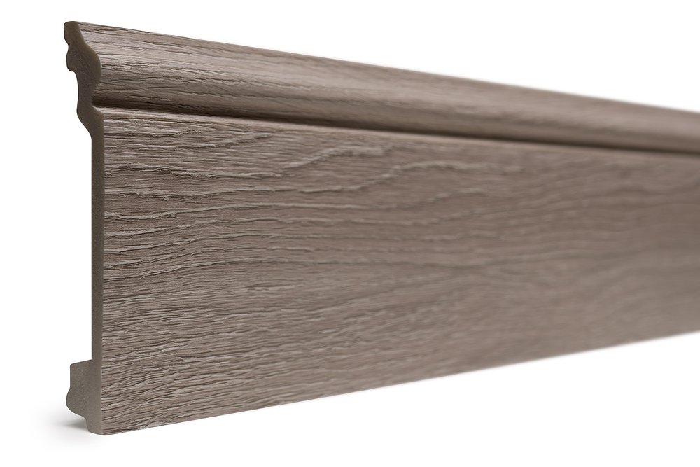 Напольный плинтус Decor-Dizayn ударопрочный влагостойкий цвет серый 100Х16Х2400 мм 701-80SH