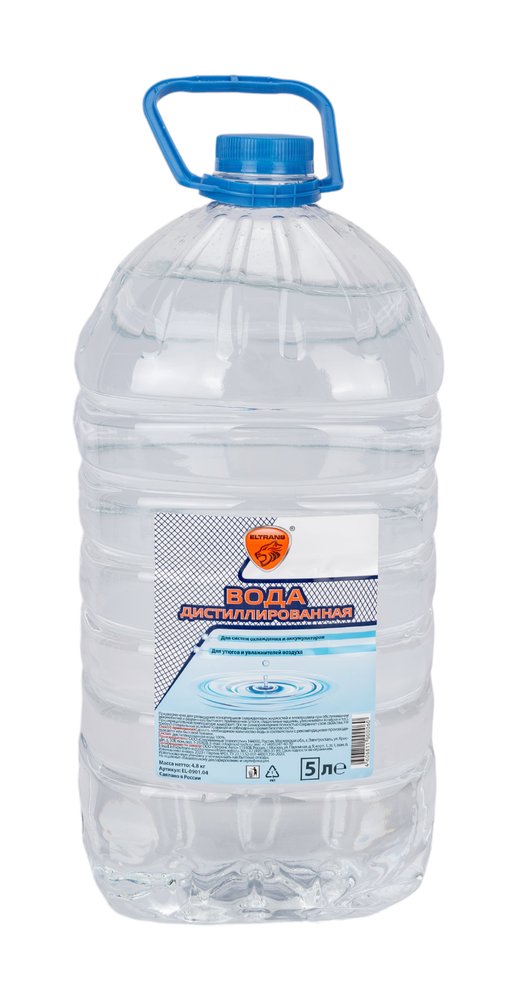 Дистиллированная вода ПЭТ канистра 5 л ELTRANS EL-0901.04