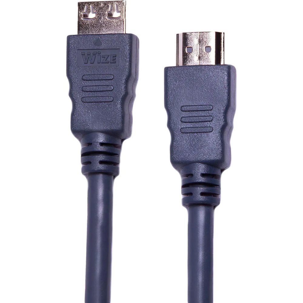 Кабель HDMI - HDMI, M/M, 1 м, v2.0, K-Lock, поз.р, экр, Wize, CP-HM-HM-1M