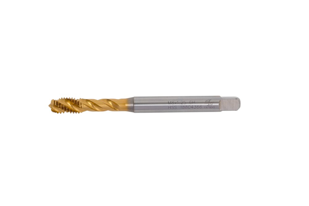 Метчик New Century M8x1.25, Alpha-TAP, DIN371, HSS (M2), со спиральной канавкой, покрытие TiN T8804366