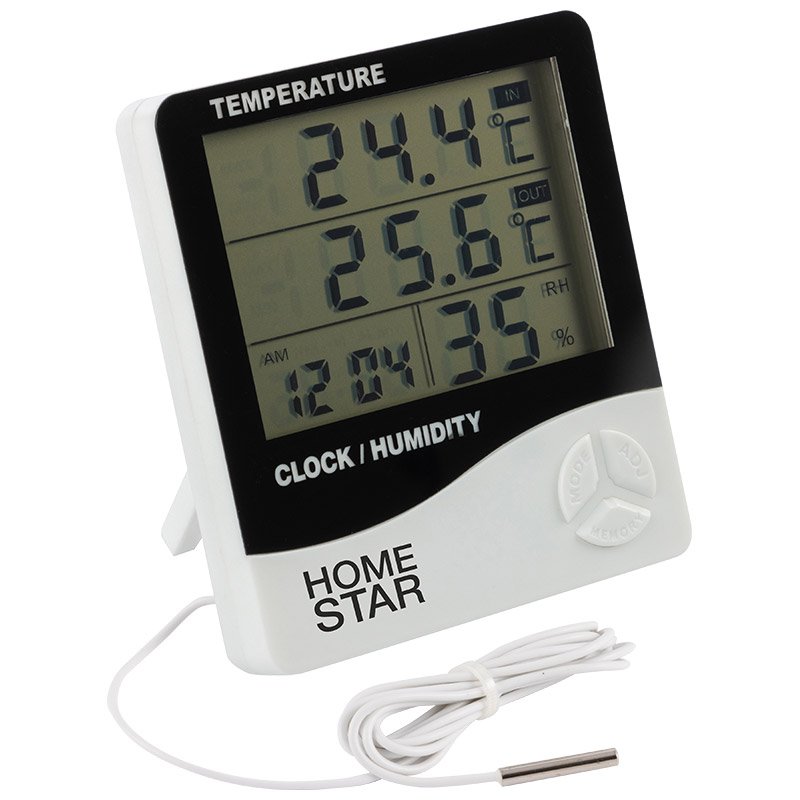 Цифровой термометр-гигрометр с выносным датчиком Homestar HS-0109 104304