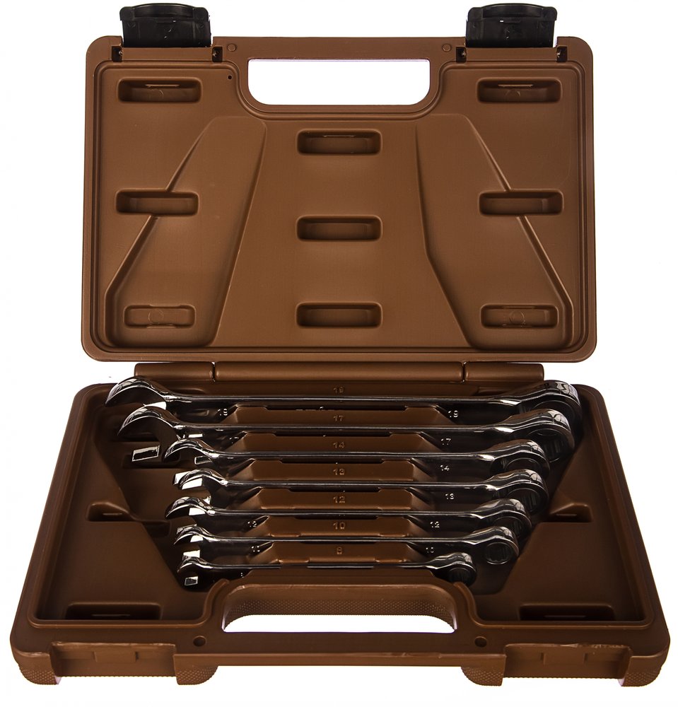 Набор комбинированных трещоточных ключей 7 шт Ombra SNAP GEAR 935007