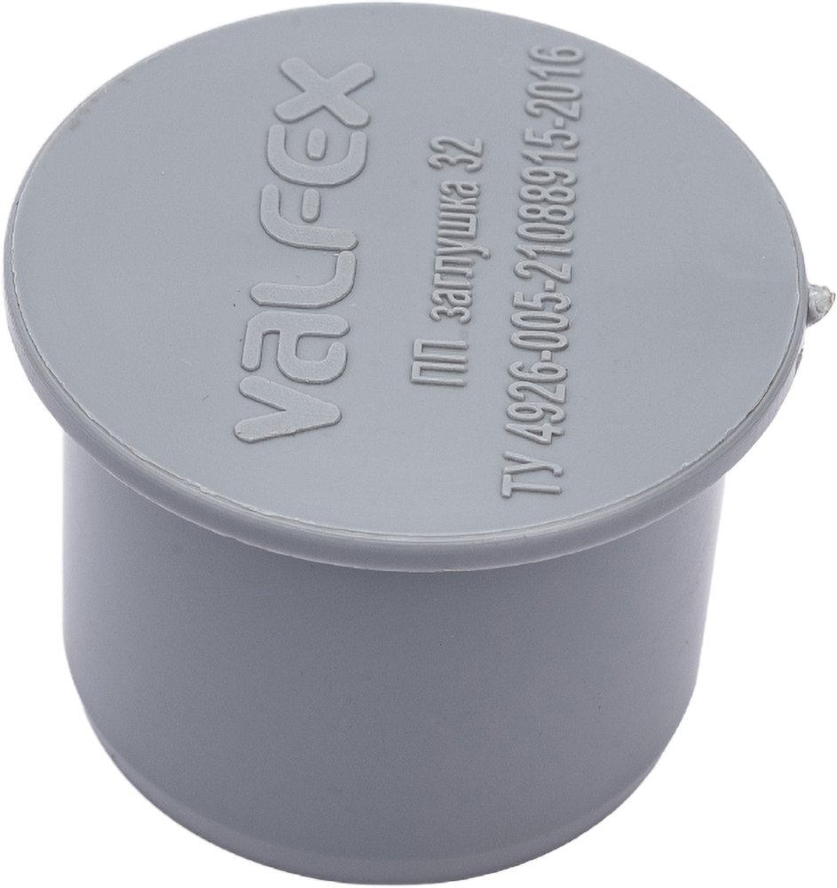 Заглушка VALFEX D 32 мм, внутренняя канализация 20108032