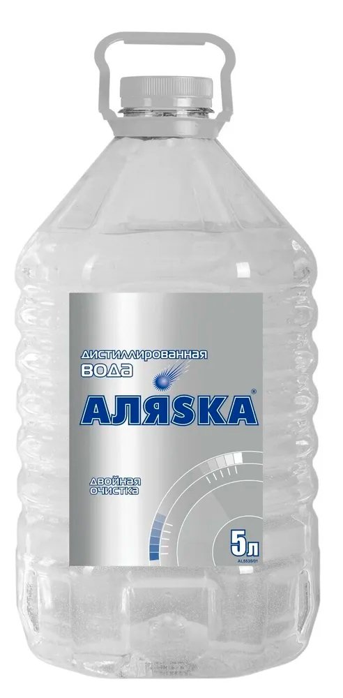 Дистиллированная вода 5 л ПЭТ АЛЯSКА 5535