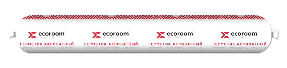 Акриловый герметик ECOROOM AS-14 (пароизоляционный, белый, 600 мл) E-Герм-7052/600