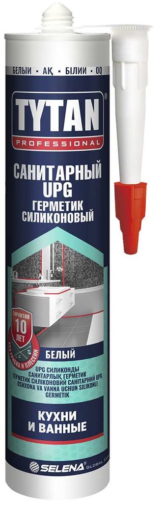 Санитарный силиконовый герметик Tytan PROFESSIONAL UPG белый, 280 мл 87584 229540