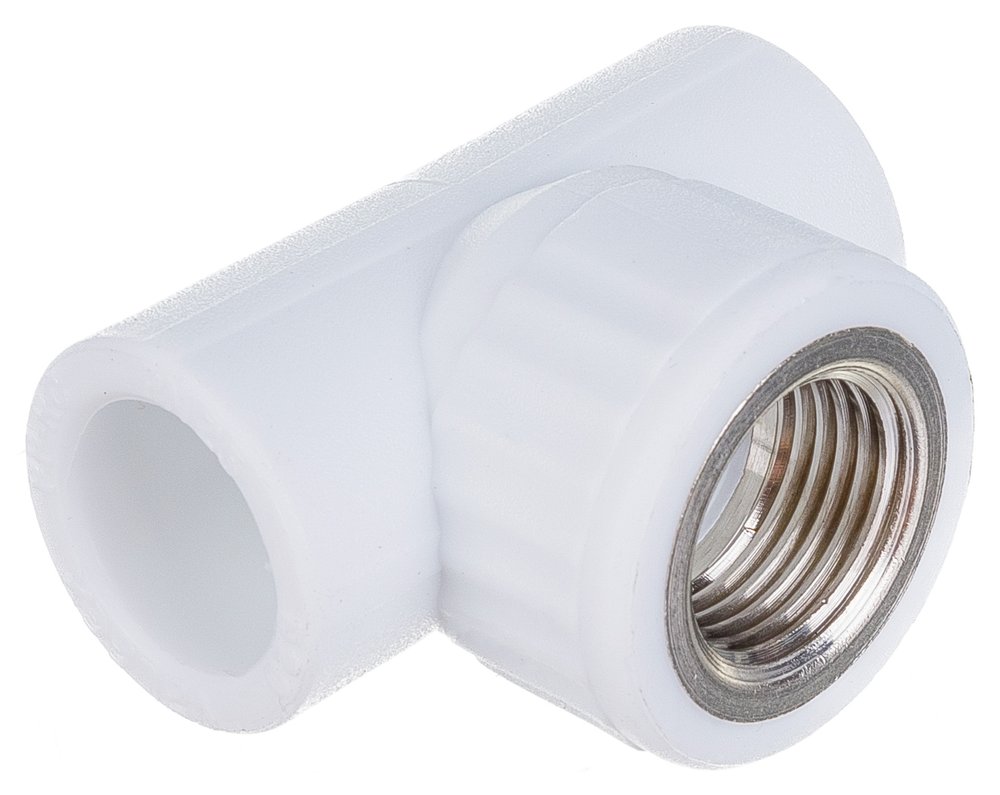 Комбинированный тройник VALFEX PP-R белый, 20х1/2 дюйма ВР 10127020 127-0515