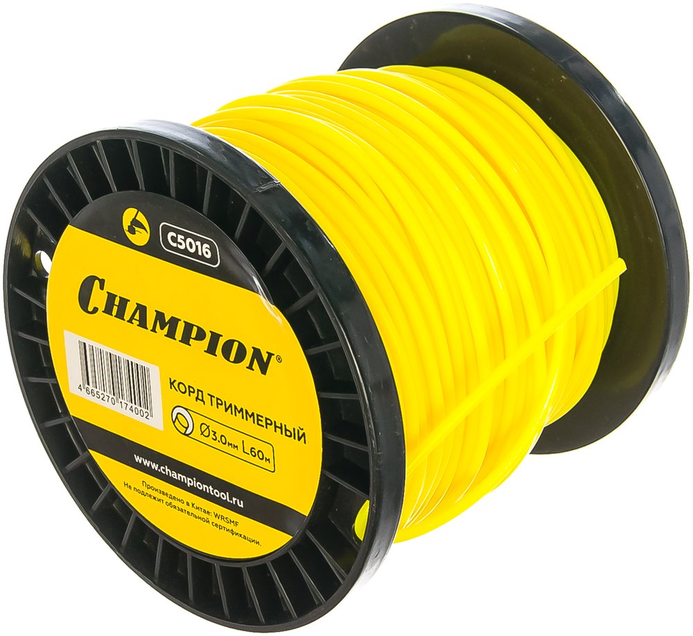 Корд триммерный Round (3.0 мм, 60 м, круглый) CHAMPION C5016