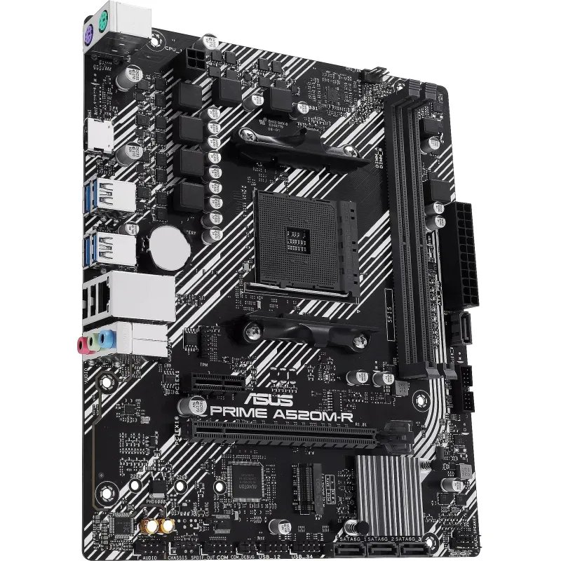 Материнская плата ASUS PRIME A520M-R, AM4, A520, 2xDDR4, mATX