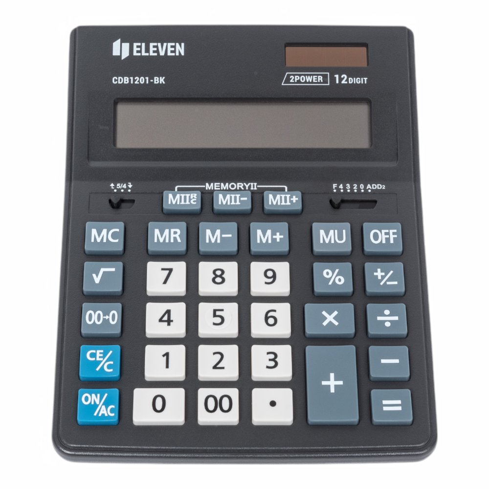 Настольный калькулятор Eleven Business Line 12 разрядов CDB1201-BK