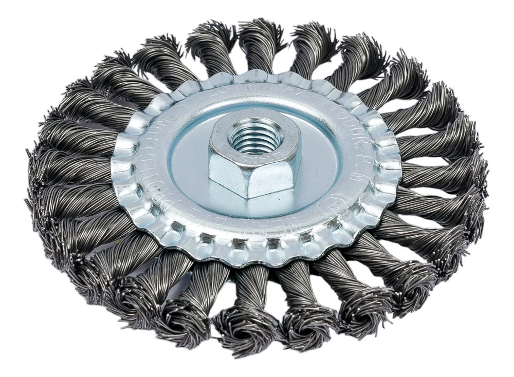 Щетка дисковая для УШМ 125 мм, M14, витая проволока Gepard GP0890-125