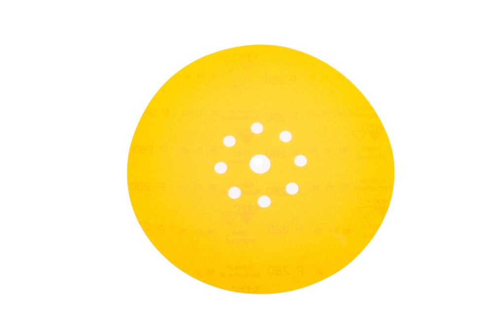 Шлифовальный круг на липучке Giraffe GOLD 225 мм, 9 отверстий, Р280 ABRAFORM AF-GG-280