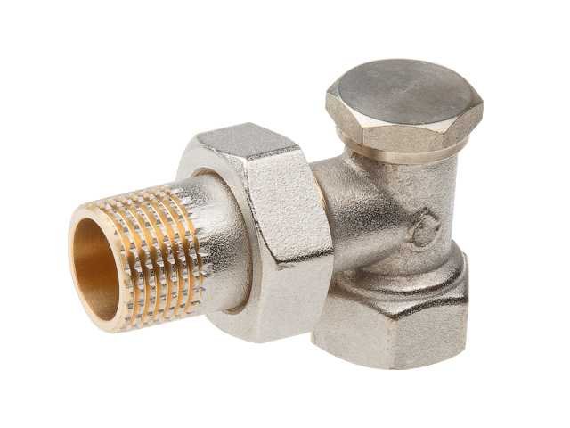 Кран вентильный для радиатора AV Engineering 1/2', угловой AVE396012
