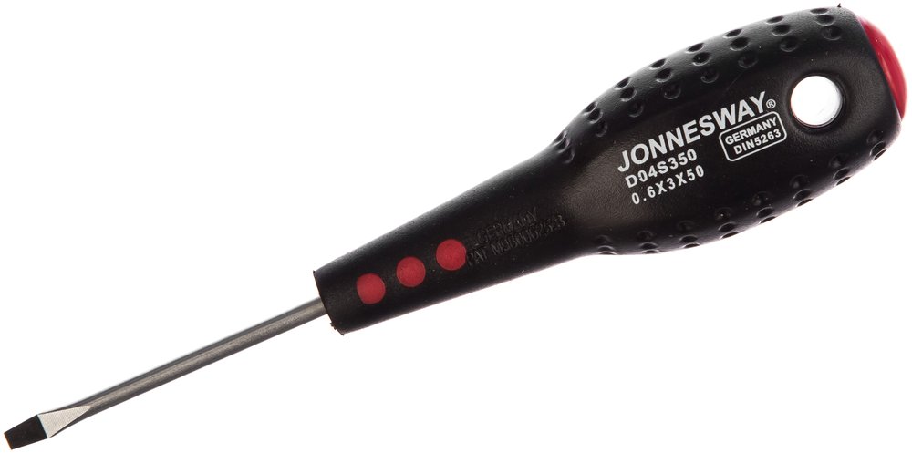 Стержневая шлицевая отвертка FULL STAR Jonnesway D04S350 SL3х50 мм 47909