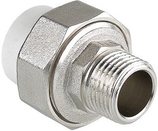 Разъемный соединитель PPR с переходом на наружную резьбу 25х3/4 Valtec VTp.761.0.02505