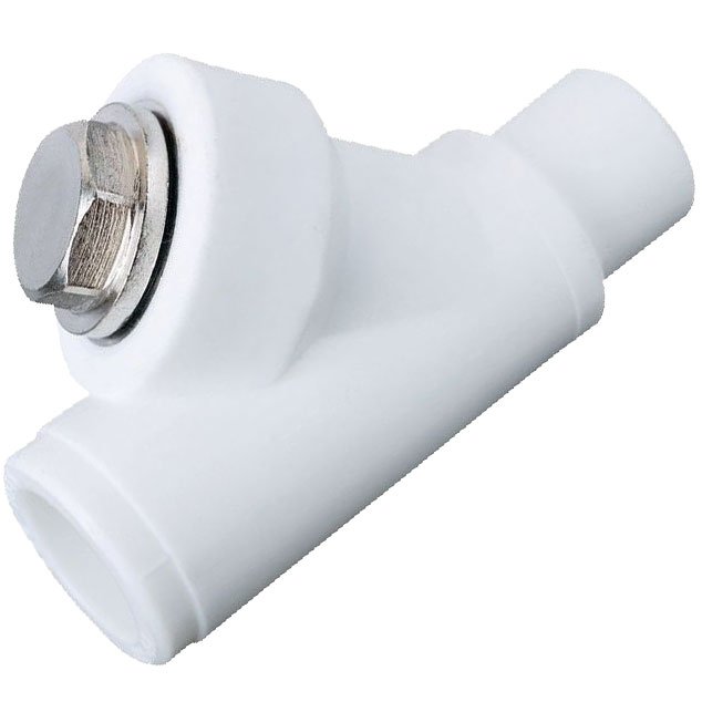 Сетчатый фильтр VALFEX PP-R белый, 25х45°, вн/нр пайка 10142025 036-0620
