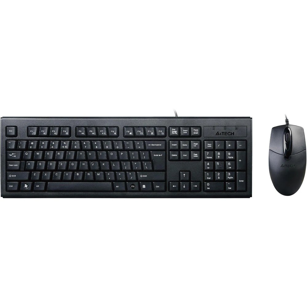 Набор клавиатура+мышь A4Tech KRS-8372 клав:черный мышь:черный USB
