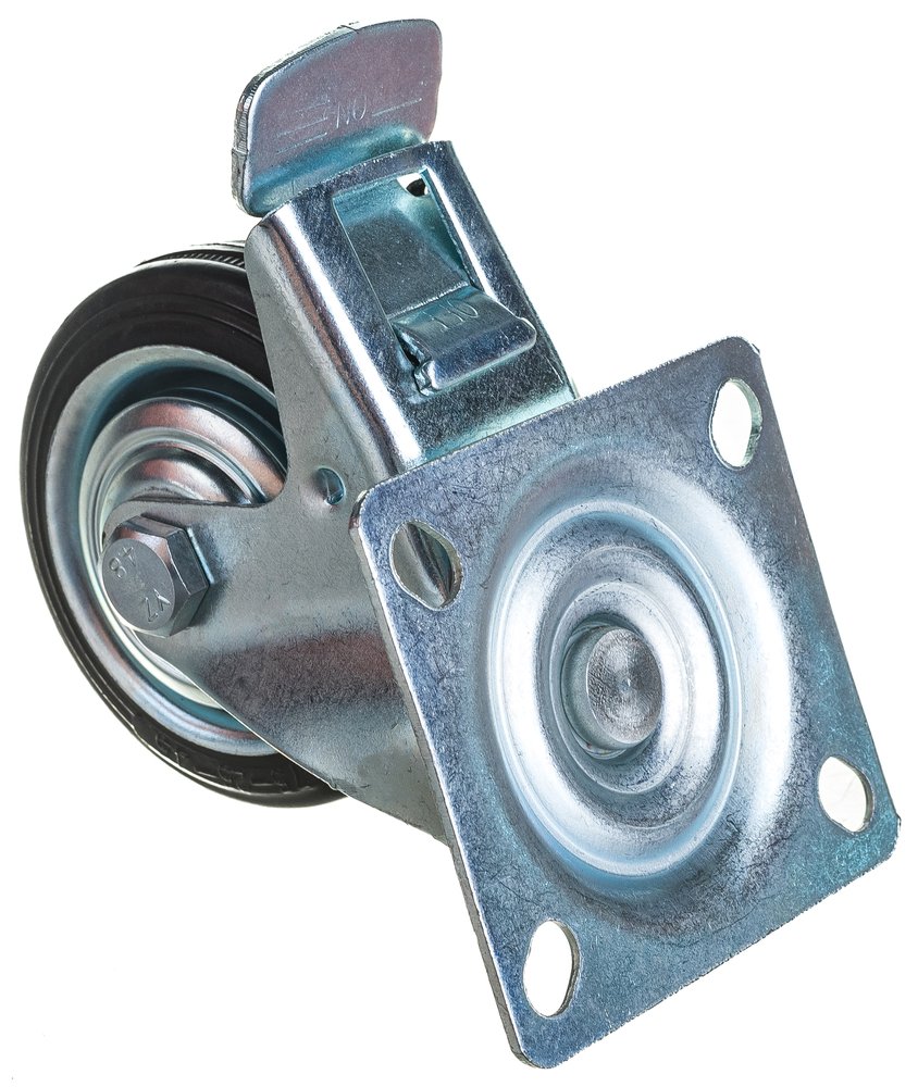 Колесо промышленное поворотное с тормозом SCB93 75 мм MFK-TORG 4003075