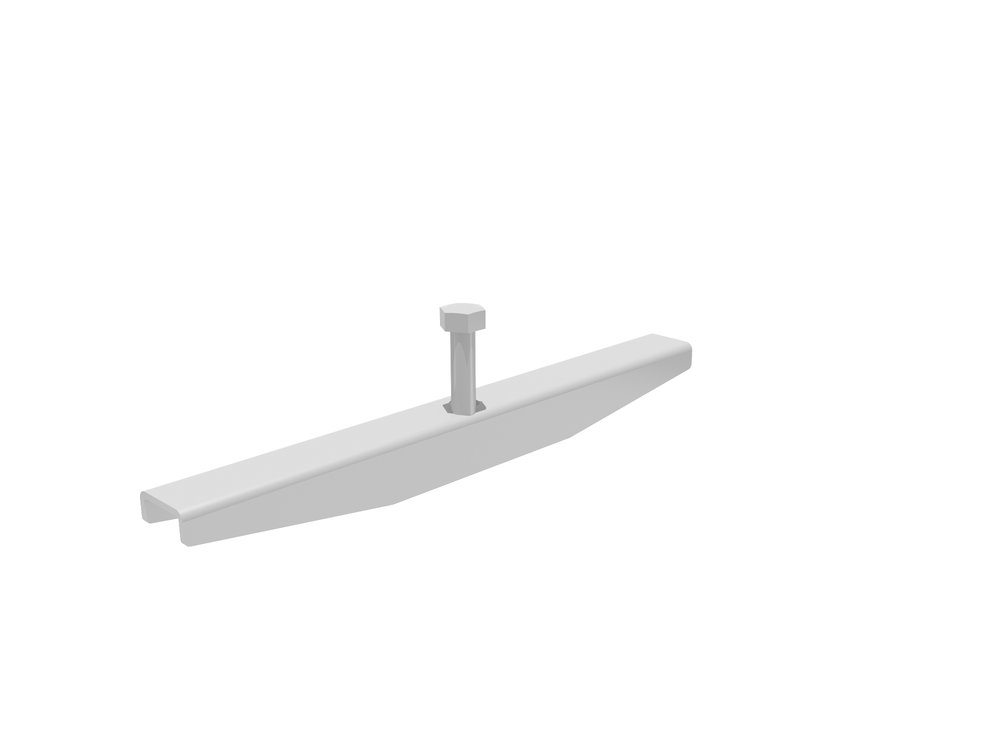 Крепеж стальной к лотку Gidrolica Standart dn200 (планка + винт 10x50) 128ст