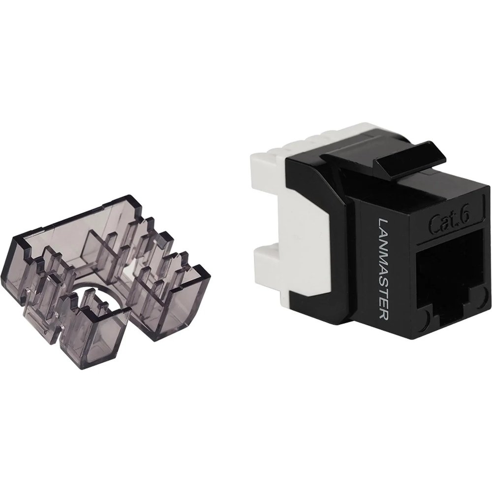 Модуль Keystone LANMASTER ToolLess LAN-TK45U6/180N-BK