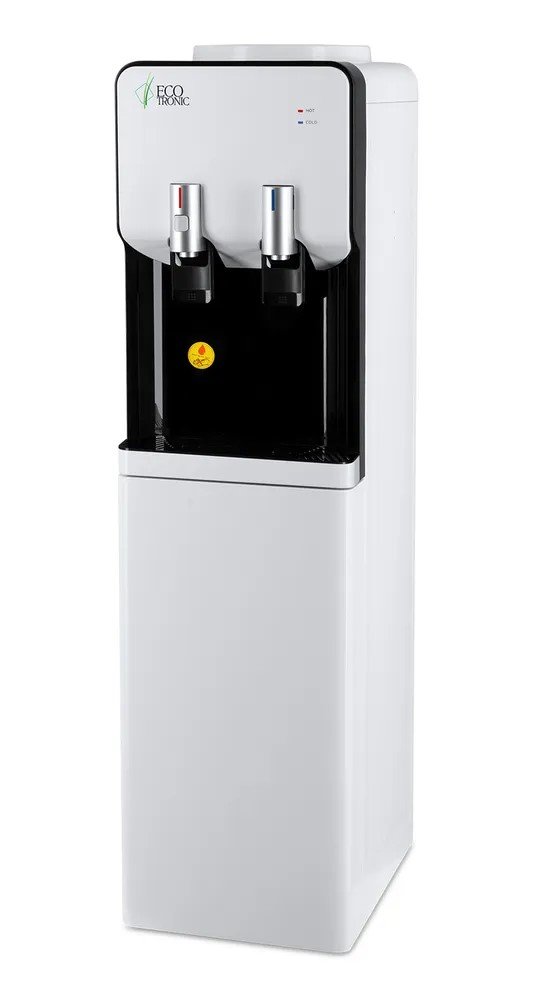 Напольный кулер ECOTRONIC M40-LF white-black с холодильником 11602