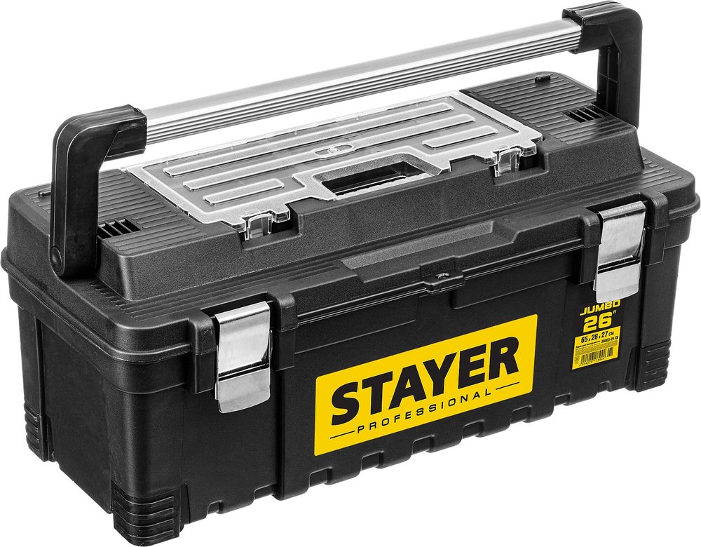 Ящик для инструмента STAYER JUMBO-26 пластиковый 38003-26_z01