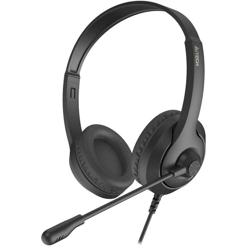 Гарнитура A4Tech Fstyler (FH100U (STONE BLACK)) черный 2м накладные USB