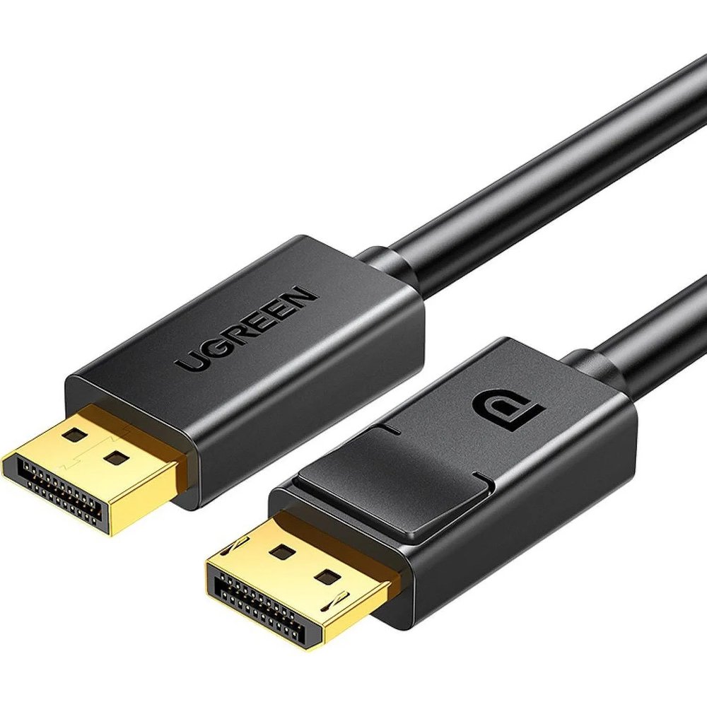 Кабель UGREEN DP102 (10244) DP Male to Male Cable. 1м.  черный