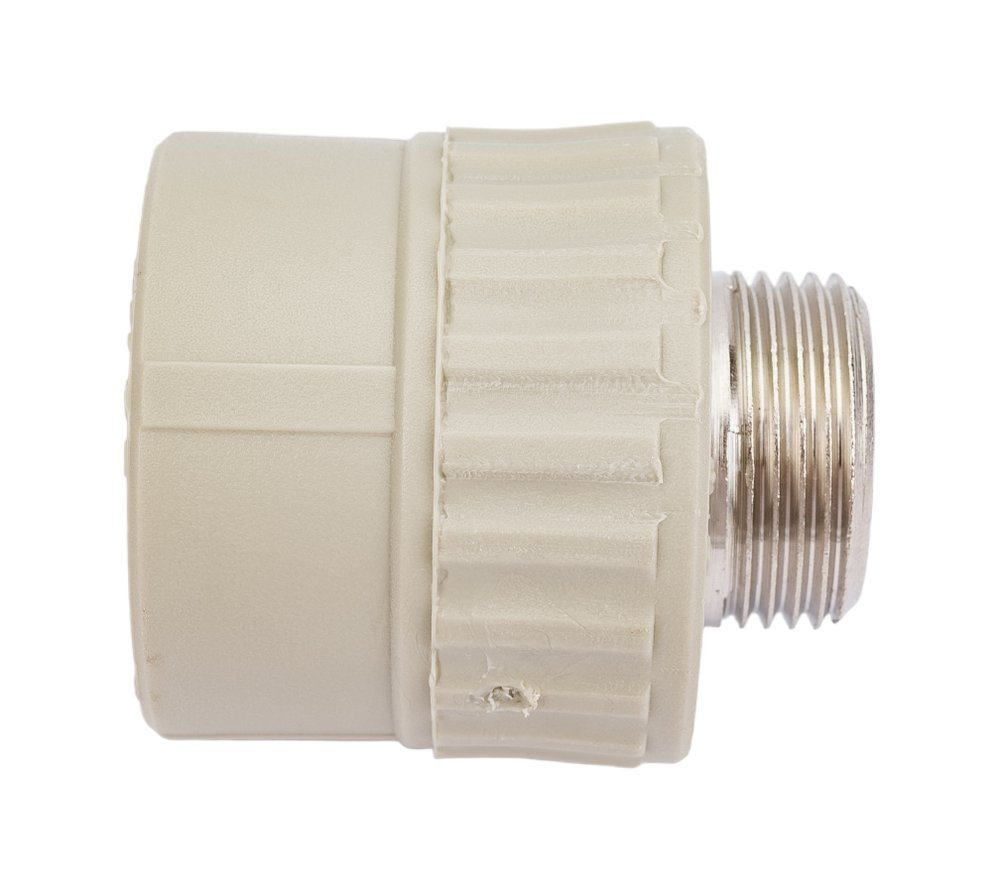 Муфта комбинированная с наружной резьбой VALFEX PP-R серая, 32 мм х3/4' 10130132Г 127-0363