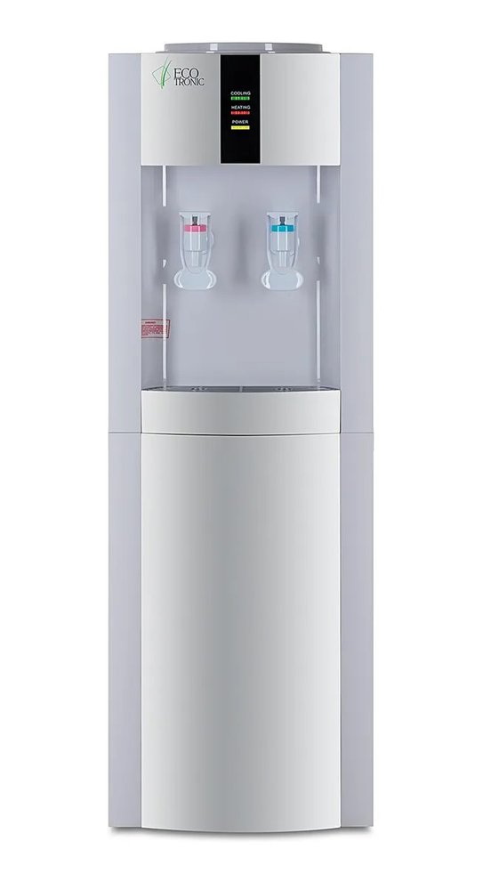 Кулер для воды ECOTRONIC H1-LE V.2 white-silver с электронным охлаждением ETK1540/