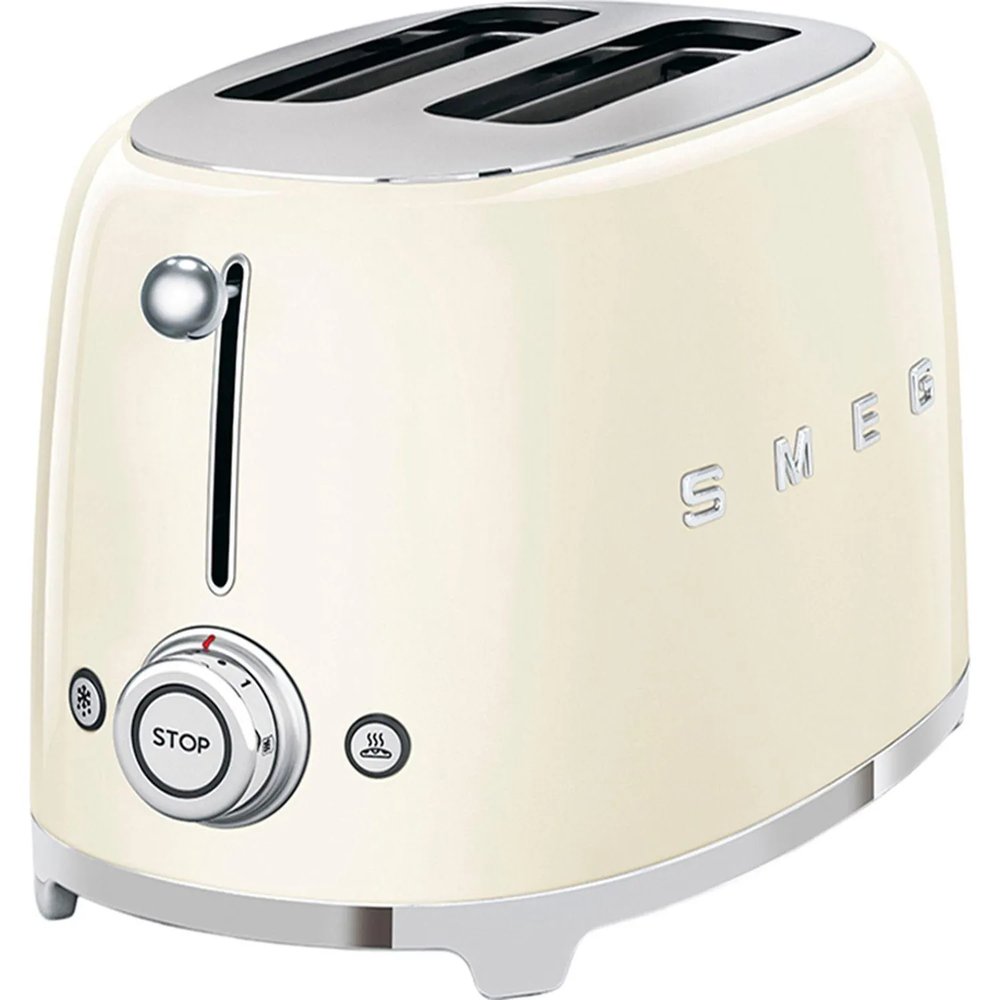 Тостер SMEG TSF01CREU,2 ломтика, кремовый