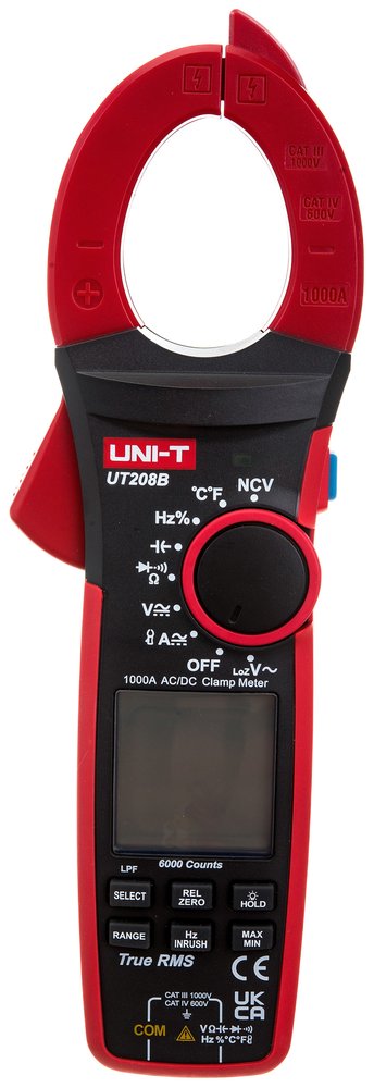 Токоизмерительные цифровые клещи UNI-T UT208B TrueRMS, AC/DC, 1000A, 00-00004257