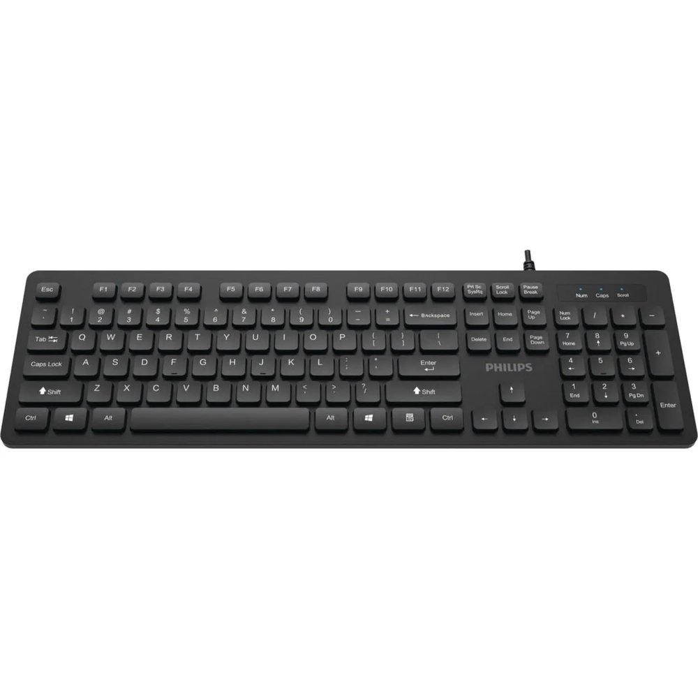 Клавиатура Philips (SPK6264B/60) проводн. USB 2.0 104кл, черный