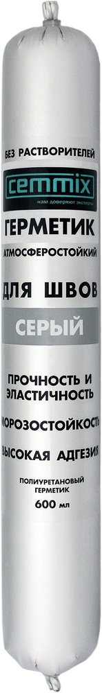 Клей-герметик для швов CEMMIX 600 мл серый 82577376