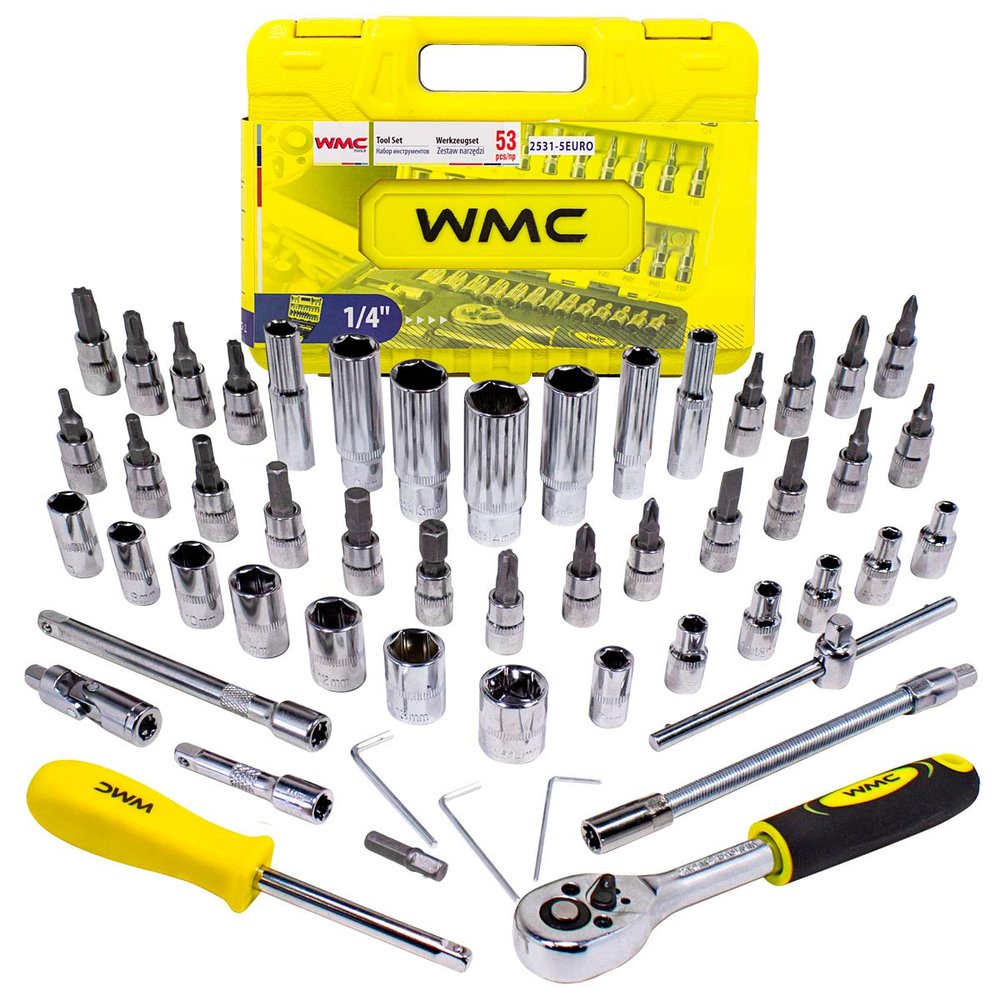 Набор инструмента WMC TOOLS 53пр. WMC-2531-5 EURO(51117)
