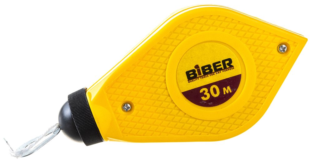 Отбивочный шнур в пластмассовом корпусе, 30 м Biber 43116 тов-175986